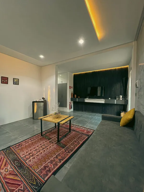 Le salon vu depuis l'entrée